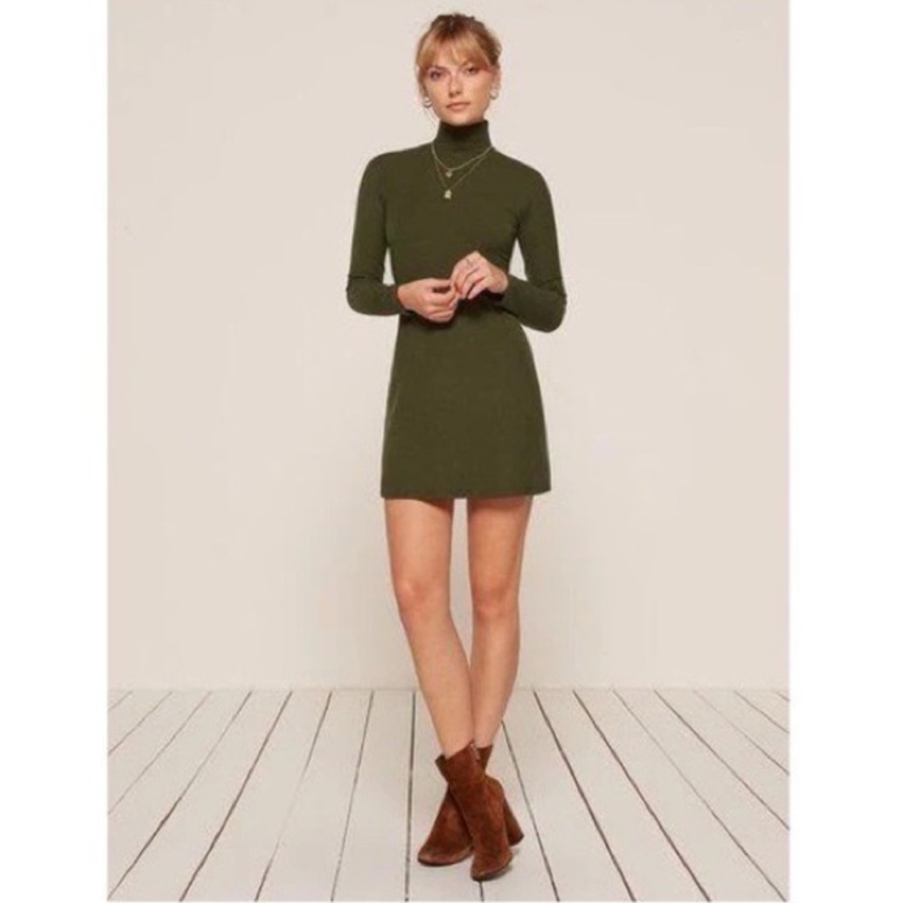 Reformation Roberts Dress XS Army